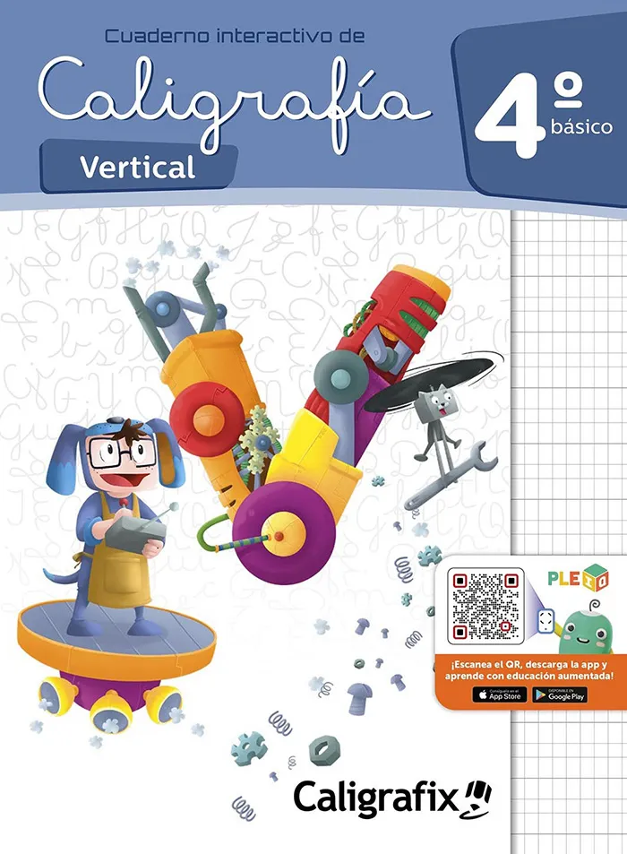 Caligrafia Vertical 4° Basico (Pleiq) cover