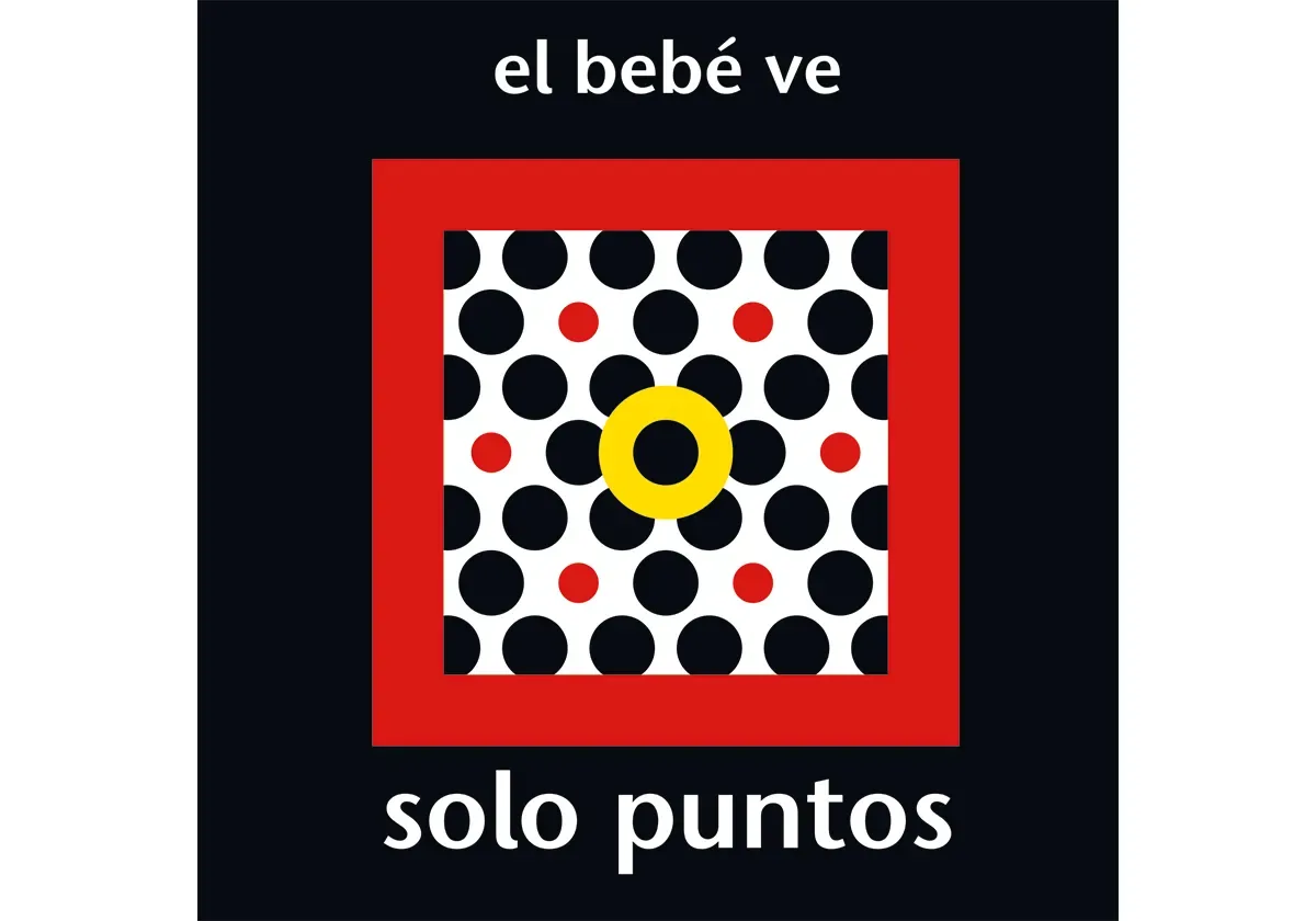 El bebé ve solo puntos