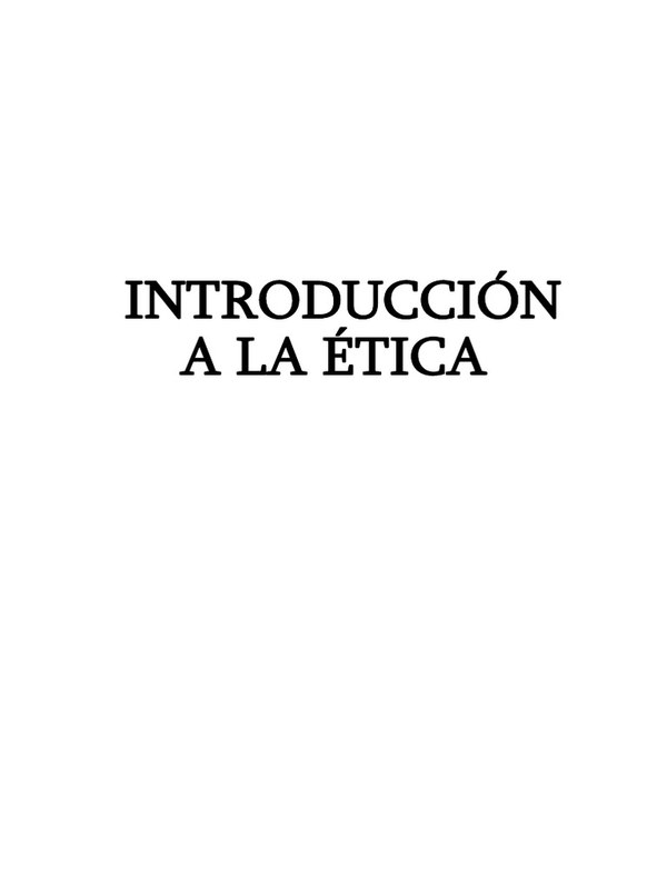 Introducción a la ética cover