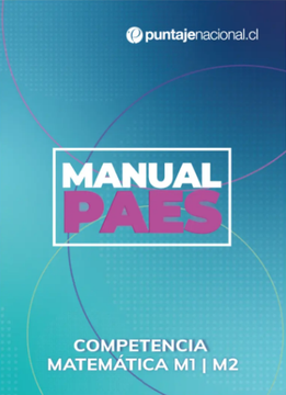 Manual PAES - Competencia matemática M1 I M2 cover