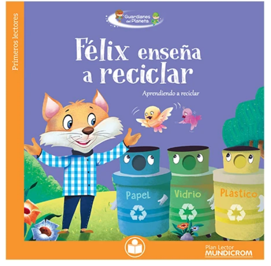 Félix enseña a reciclar