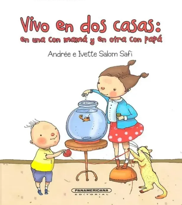 Vivo en dos casa: en una con mamá y en otra con papá cover