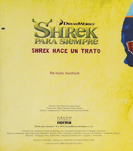 SHREK 4 - CUENTO CLASICO (Spanish Edition) cover