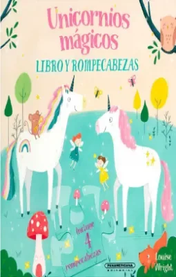 Unicornios Magicos Libro y Rompecabezas cover