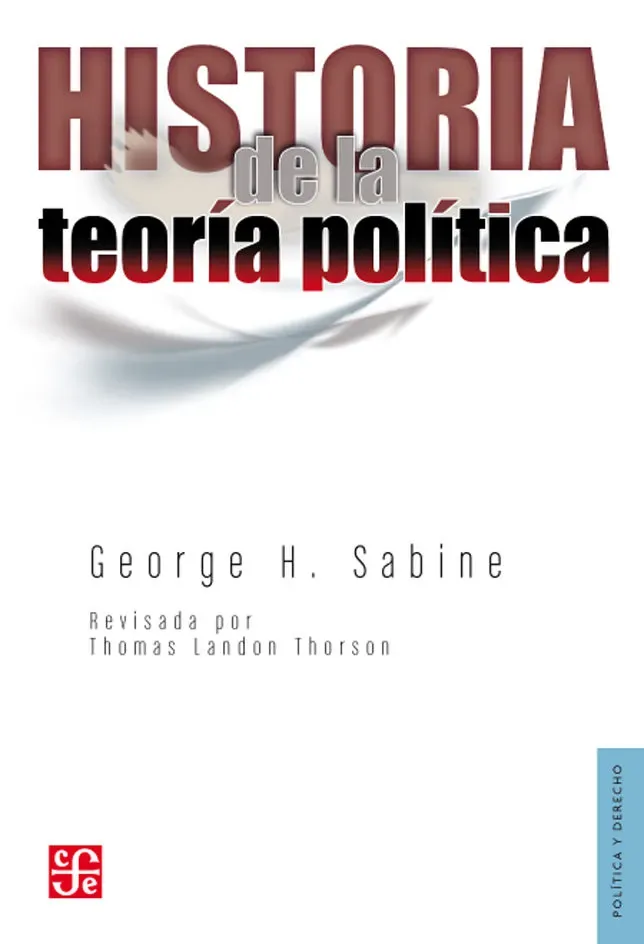 Historia de la teoria politica cover