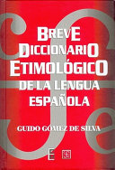 Breve diccionario etimológico de la lengua española