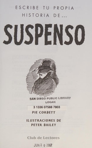 Escribe tu propia historia de … suspenso cover