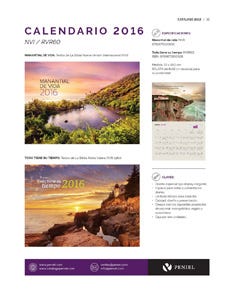 Calendario Biblico Peniel 2016 cover