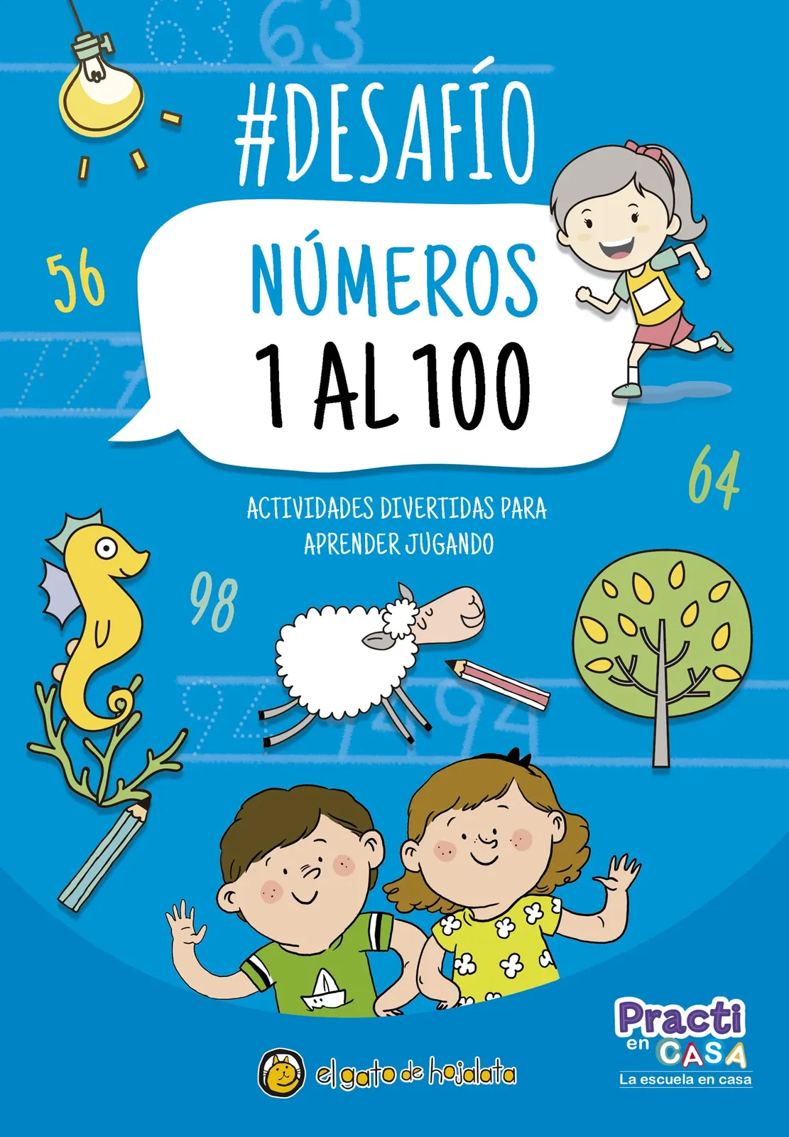 Libro números 1 al 100 - #Desafío - Actividades divertidas para aprender jugando cover