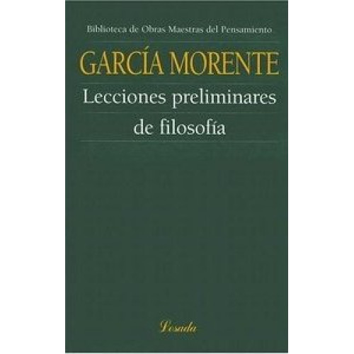Lecciones Preliminares de Filosofía cover
