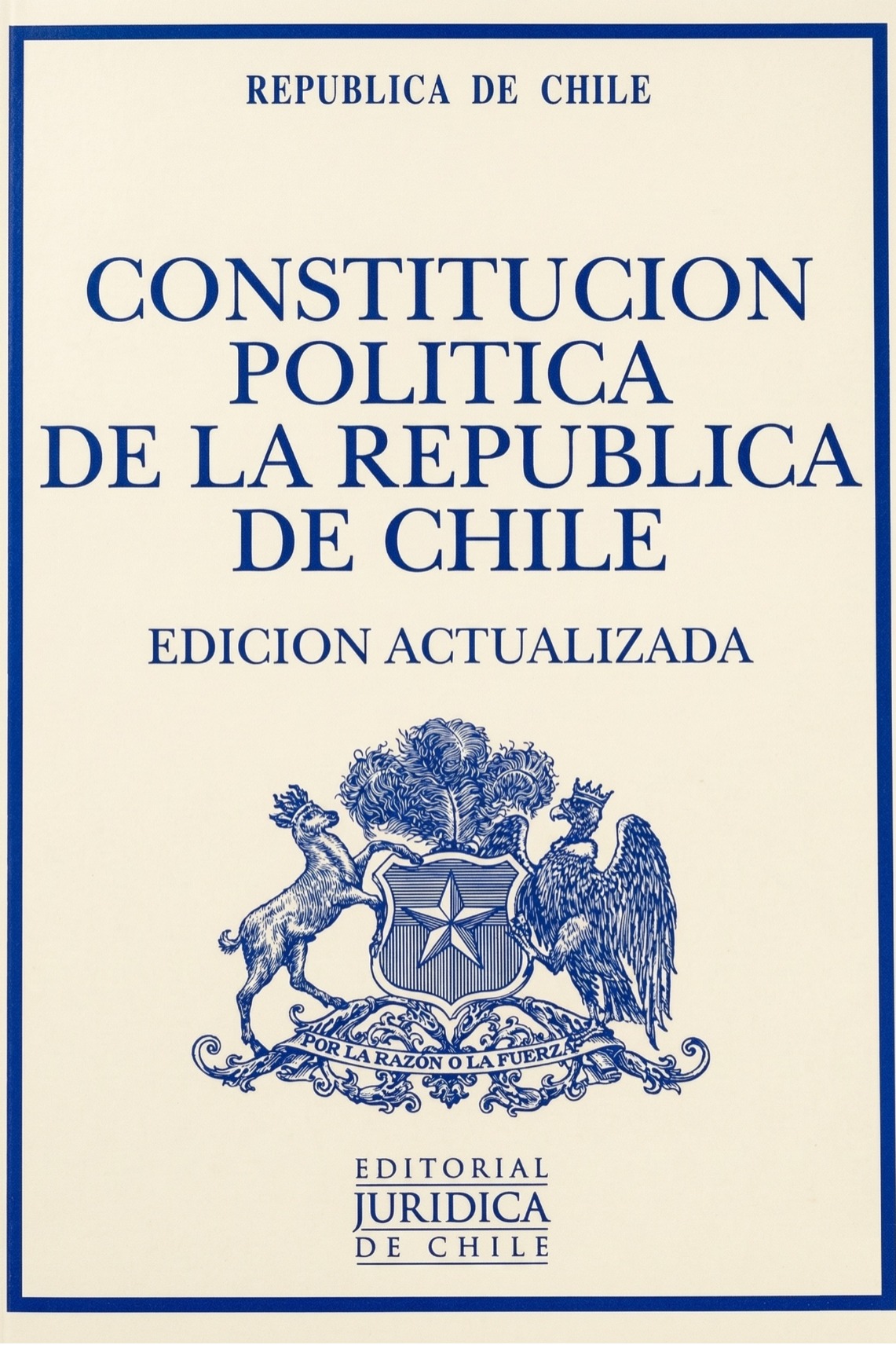 Constitución política de la República de Chile cover