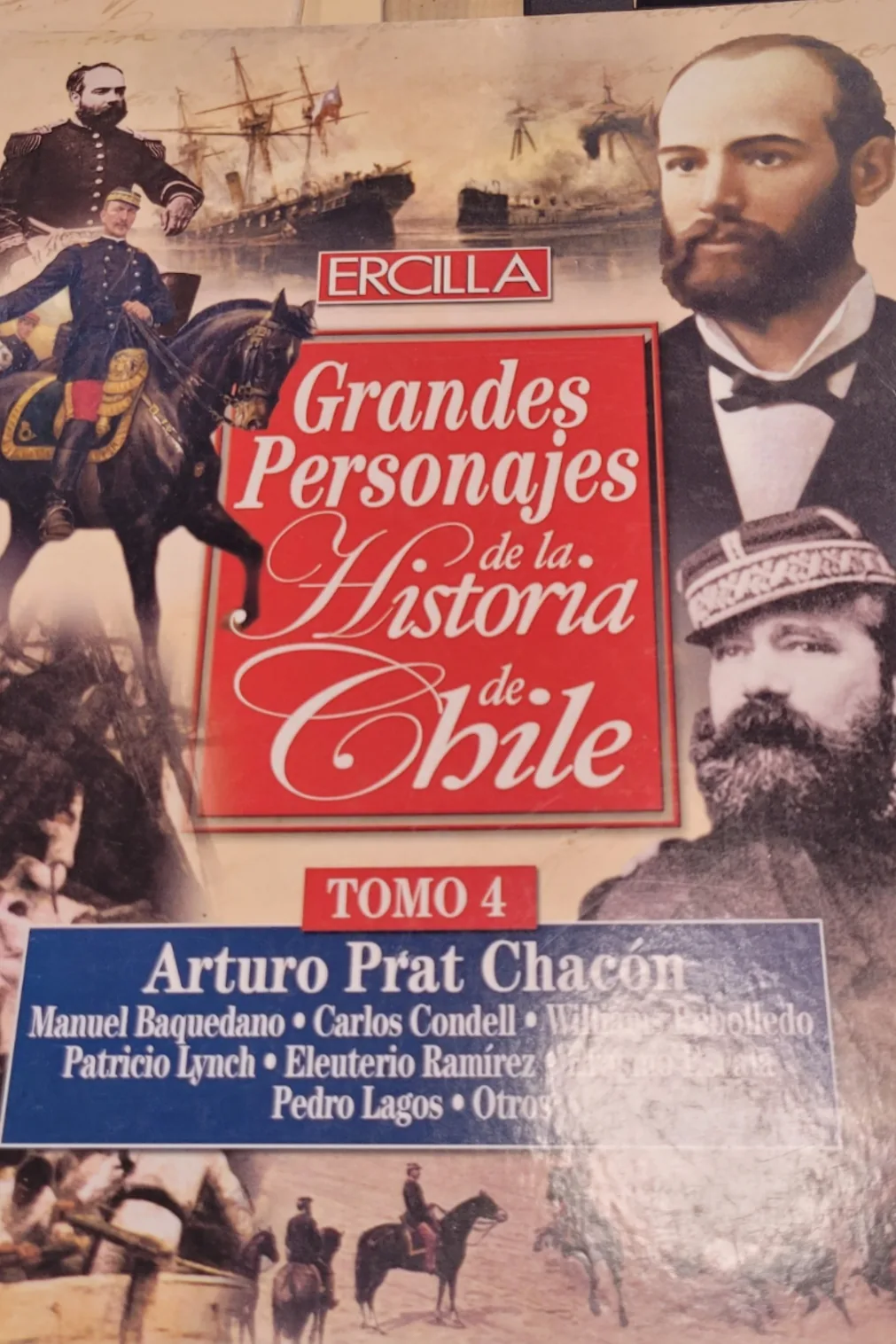 Portada de Grandes personajes de la historia de Chile. Tomo 4, de Sin autor