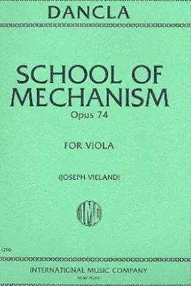 Dancla School of mechanism Opus 74 for viola cover