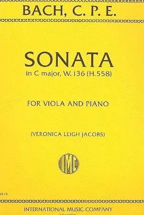 Sonata in C major, W. 136 cover