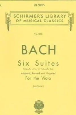 Bach six suites for the viola cover