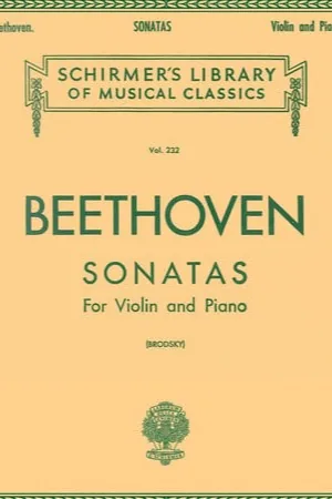 Sonatas (Complete) Schirmer Library of Classics Volume 232 Violin and Piano cover