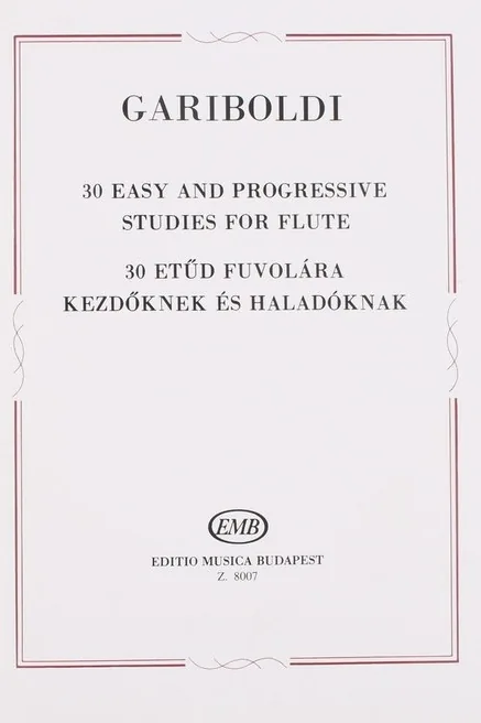 30 Easy and progressive studies for flute