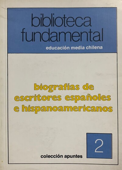 Biografías de Escritores Españoles e Hispanoamericanos cover
