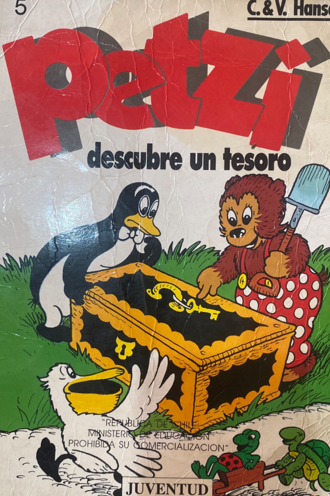 Petzi descubre un tesoro cover